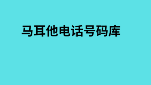 马耳他电话号码库